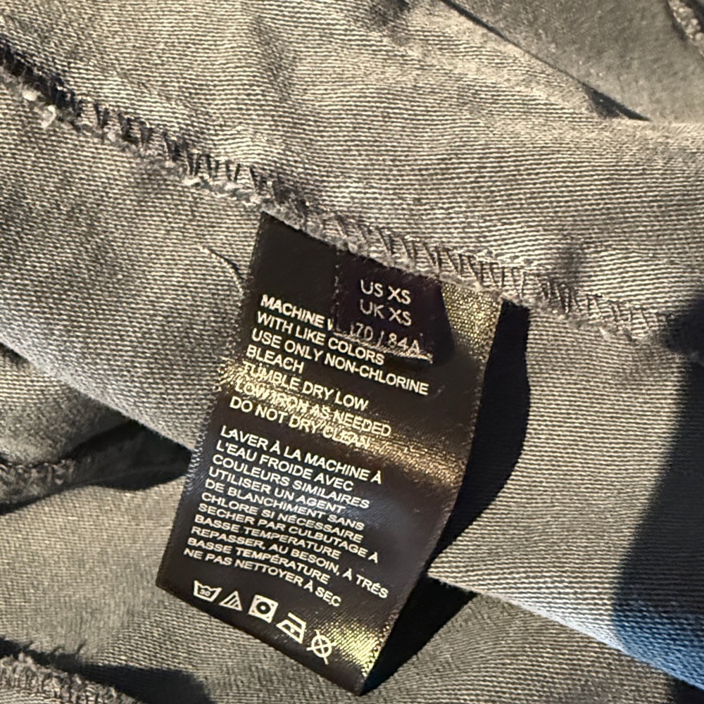 Free People Blue Gray Military Field Jacket XS - Picture 4 of 4